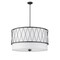 Z-Lite Dalton 5 Light Pendant, Matte Black & White 198-32MB - alternate 3